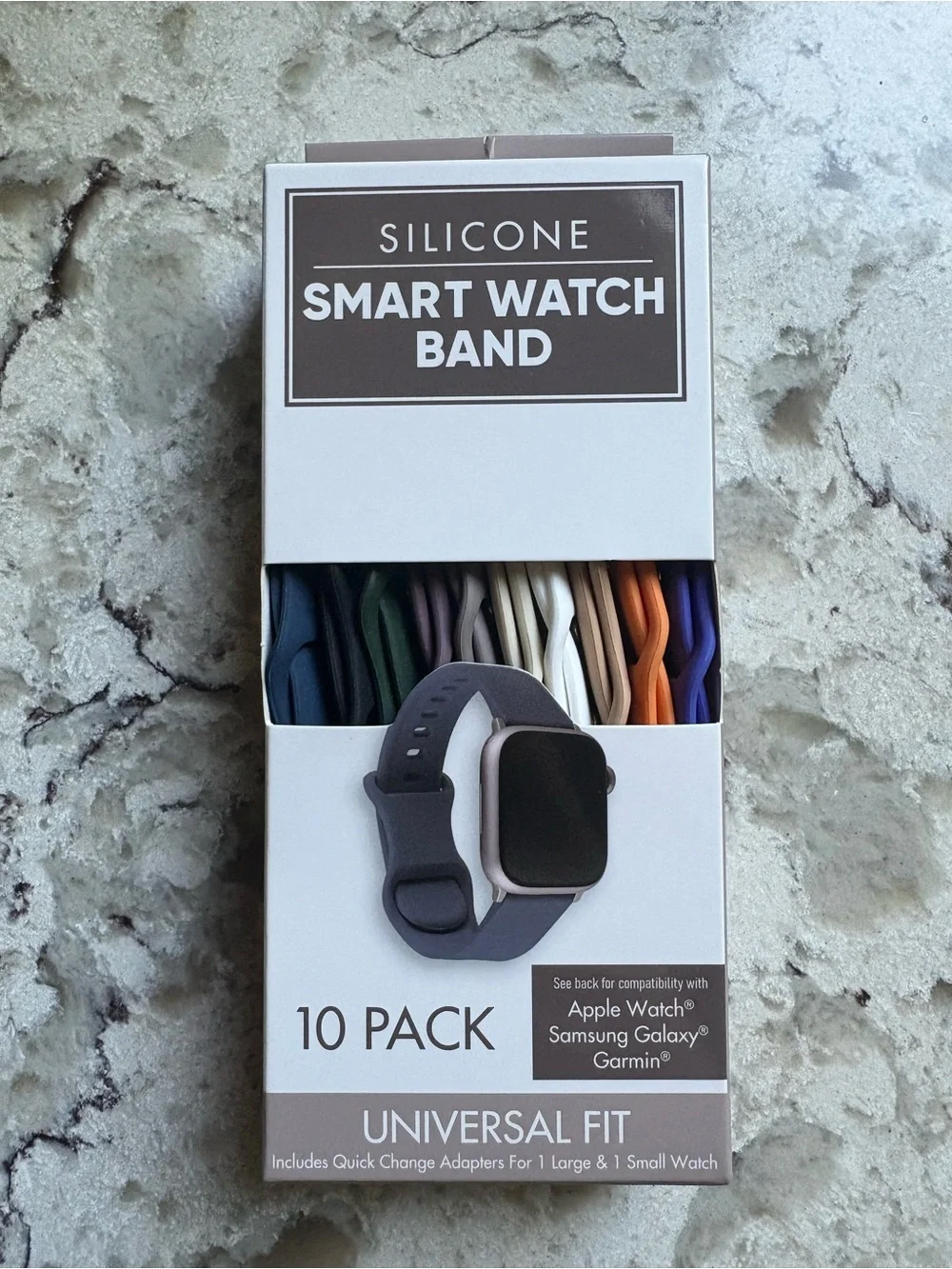 Silicone Smart Watch Band 10-Pack – Assorted Colors